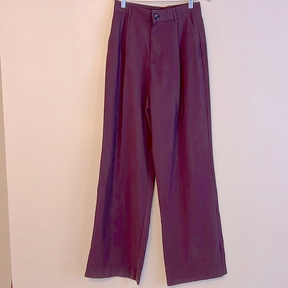 Zara Wide Leg Full Length Trousers size Small